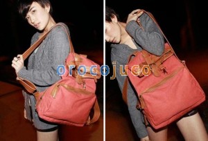 Borse da viaggio per zaino vintage in tela casual PU1201