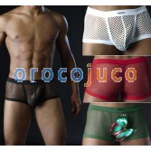 Sexy Mens Big Mesh Нижнее белье боксеров Брифинг MU76