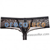 Sexy Men's Emotion Slip Cheek Boxer Underwear Сексуальная прозрачная сетка Bikini Brief MU721