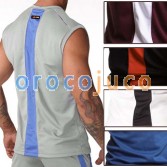 Mens GYM Sweat Tank Tops Vests Undershirt Wife Beater Спортивные футболки MU154 S M L