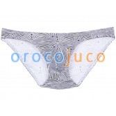 Новые мужские мешочки с капюшоном за бедрами Назад Comfy Printed Spandex Underwear MU204